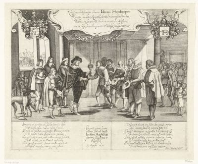 Hendrik Winter, Joan Huydecoper Is Offered a Cup, 1641, Rijksmuseum Amsterdam
