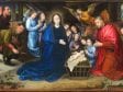 Hugo van der Goes,  Adoration of the Shepherds,  ca. 1480,  Gemäldegalerie, Staatliche Museen zu Berlin