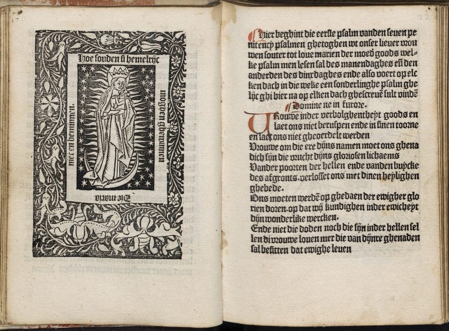 Psalm from the Psalter of Our Lady (Souter OLV) (, 1484-1485, University Library, Leiden