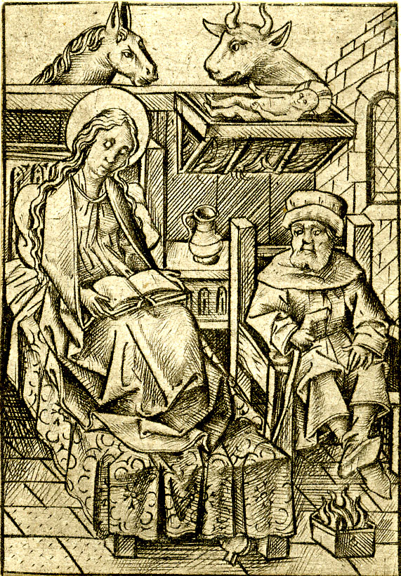 The Nativity from Israhel van Meckenem,  ca. 1460–1500,  British Museum, London