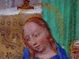 Simon Marmion, Donne Hours: Annunciation, detail of the Virgin,  ca. 1480,  Louvain-la-Neuve, Archives de l'Université