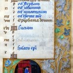 Simon Marmion, Master of the Dresden Prayerbook, Donne Hours: January,  ca. 1480,  Louvain-la-Neuve, Archives de l'Université