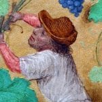 Simon Marmion, Donne Hours: John Donne Kneeling Before His Guard,  ca. 1480,  Louvain-la-Neuve, Archives de l'Université