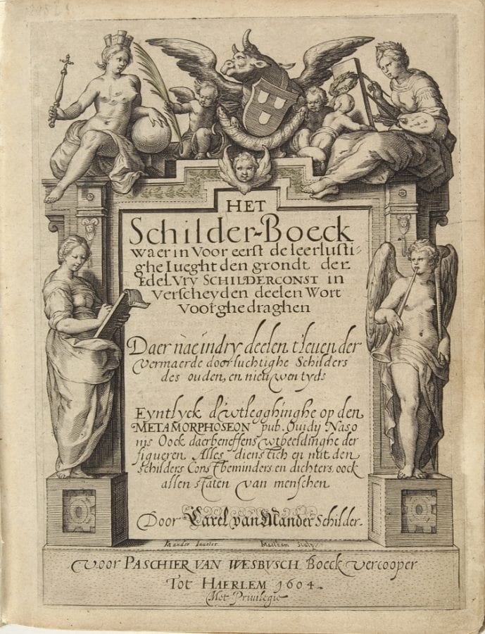 Karel Van Mander, Het Schilderboek, title page, 1604, The Hague, Royal Library