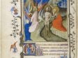 Holy Ghost Master and John the Baptist Group,  Baptism of Christ, p. 162, from the Très Belle,  c. 1390-1410,  Bibliothèque Nationale de France, Paris