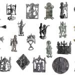 Fig. 4 Selection of pilgrims’ badges from known shrines, culled from the Kunera database