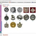 Fig. 9 Screen shot of the Kunera database showing a selection of the badges with the Lamb of God.