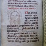 Unknown,  Drawing of the face of Christ,  Universiteitsbibliotheek, Ghent