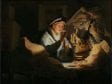 Rembrandt van Rijn,  Moneychanger, 1627,  Gemäldegalerie, Berlin