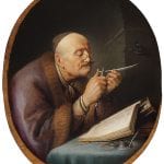Gerrit Dou,  Scholar Sharpening a Quill,  ca. 1630–35,  The Leiden Collection, New York