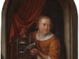 Gerrit Dou,  Young Woman Holding a Parrot,  ca. 1660–65,  The Leiden Collection, New York