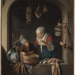 Gerrit Dou,  Herring Seller and a Boy,  ca. 1664,  The Leiden Collection, New York