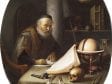 Gerrit Dou, Scholar Interrupted at His Writing, ca. 1635, The Leiden Collection, New York, GD-102