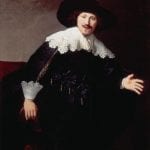 Rembrandt van Rijn,  Portrait of a Man Rising from His Chair, inscrib,  Taft Museum of Art, Cincinnati, bequest of Charles Phelps and Anna Sinton Taft