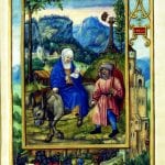Nikolaus Glockendon,  The Flight into Egypt, Passion Prayer Book of Al,  ca. 1533/34,  Biblioteca Estense, Modena