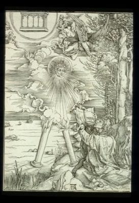 Albrecht Dürer,  Saint John Devouring the Book (Apocalypse), ca. 1498, Museum of Fine Arts Boston