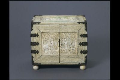 Unknown Sri Lankan,  Cabinet with Adam and Eve, The representation of, late 17th century, Victoria and Albert Museum, London