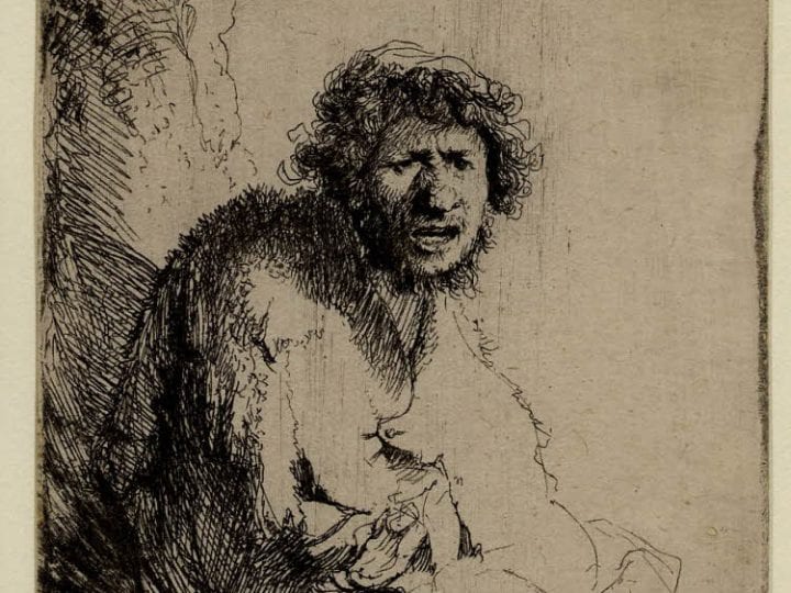 Rembrandt,  Beggar Seated on a Bank, monogrammed RHL and d, 1630, British Museum, London