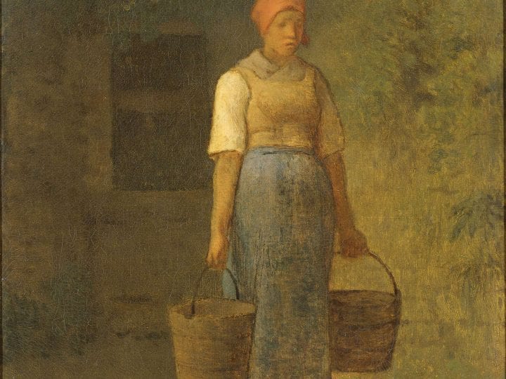 Jean-François Millet,  Woman Returning from the Well (Girl Carrying Wat,  1856, Rijksmuseum, Amsterdam