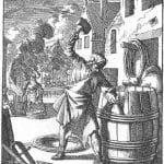 Jan Luyken,  Kuiper (Cooper) from Het Leerzam Huisraad,  1711.,