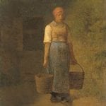 Jean-François Millet,  Woman Returning from the Well (Girl Carrying Wat,  1856,  Rijksmuseum, Amsterdam