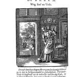 Jan Luyken,  De bezem (Broom) from Het Leerzam Huisraad, 1711,