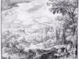 Philips van den Bossche,  Landscape with a Shepherd and the Sun Breaking T,  1615,  Bibliothèque Royale Albert Ier