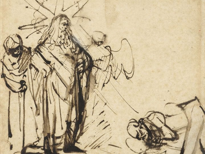 Ferdinand Bol,  Abraham Meeting the Lord and Two Angels, 1646 or later, Rijksmuseum, Rijksprentenkabinet, Amsterdam
