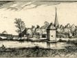 Claes Jansz. Visscher,  Country Village with Church and Bridge, no. 15, 1612,  British Museum, London