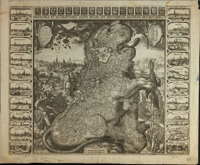 Claes Jansz. Visscher,  Novissima, et Acuratissima Leonis Belgici . . ., ca. 1610–20, Koninklijke Bibliotheek van België, Prentenkabinet, Brussels