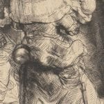 Martin Schongauer,  Christ Carrying the Cross, detail (fig. 1),  ca. 1475–80,
