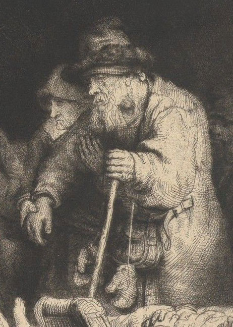 Rembrandt van Rijn,  The Hundred Guilder Print, detail (fig. 2),  ca. 1648,