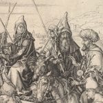 Martin Schongauer,  Christ Carrying the Cross, detail (fig. 1),  ca. 1475–80,