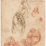 Rembrandt van Rijn,  Sheet of Studies of Grieving Mary,  1635–36,  Rijksmuseum, Amsterdam