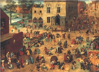Pieter Bruegel,  Children’s Games, 1560, Kunsthistoriches Museum, Vienna