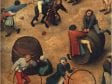 Pieter Bruegel,  Children’s Games, Hoop-rolling detail, 1560,  Kunsthistoriches Museum, Vienna