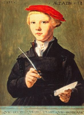 Maerten van Heemskerck,  Twelve-Year-Old Boy, 1531, Museum Boijmans Van Beuningen