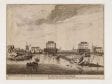 Pieter Nolpe (1613/14–1652/53), etcher, and Jacob Esselens (1627–1687), draftsman,  Blockhouses on the Amstel, second state,  ca. 1650–54,  Stadsarchief, Amsterdam