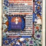 Incipit of the Long Hours of the Cross with histo,  ca. 1470-80,  Staatsbibliothek zu Berlin, Preussischer Kulturbesitz