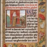 Suffrage to Saint Elizabeth of Hungary, with a mi,