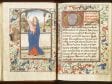 Full-page miniature with the Virgin and Child, an,