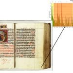 Historiated initial with the Visitation, within t,