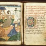 Hand-painted woodcut by a German (?) artist, Chri,