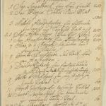 Gerhard Morell,  Invoice to Christian Ludwig, August 2,1755, first, 1755,  Landesarchiv Schwerin