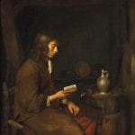 Gerard ter Borch,  Reading Young Man,  Staatliches Museum Schwerin