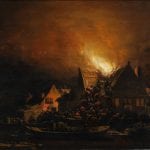 Egbert Lievensz. van der Poel,  Cottage Burning at Night,  Staatliches Museum Schwerin