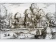 Claes Janszn Visscher after the Master of the Small Landscapes,  View of a Farmstead (from the series Regiuncul, 1612,