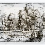 Claes Janszn Visscher after the Master of the Small Landscapes,  View of a Farmstead (from the series Regiuncul, 1612,