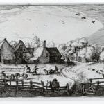 Claes Janszn Visscher, Bleaching Fields by the Dunes (from the series Pleasant Places [...]), ca. 1611-14, etching, 10.3 x 15.8 cm