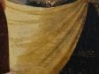 Fig. 18 Man’s cloak showing opaque yellow paint on top of translucent yellow paint. Aertgen van Leyden, Raising of Lazarus, middle panel.